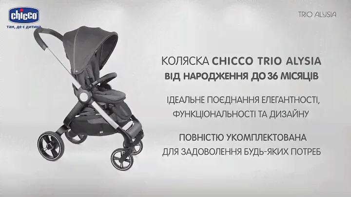 Коляска 3 в 1 Chicco Trio Alysia | Новинка 2021 | від народження до 3 років
