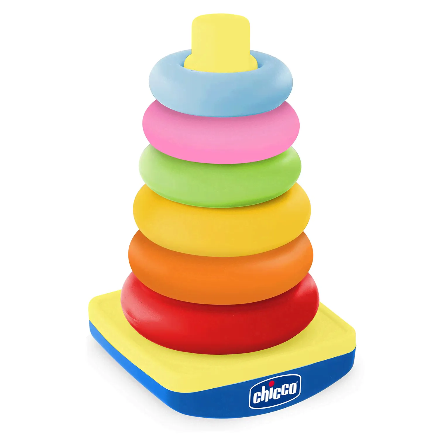 Пирамидка базовая Chicco Башня с колечками-0